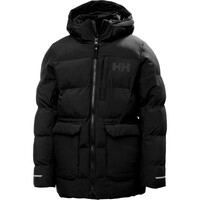 Helly Hansen chaqueta outdoor niño NORD NEGRO vista frontal