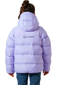 Helly Hansen chaqueta outdoor niño SPECTER PUFFY MORADO vista trasera