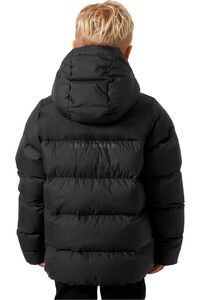 Helly Hansen chaqueta outdoor niño SPECTER PUFFY NEGRO vista trasera
