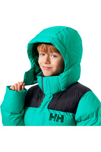 Helly Hansen chaqueta outdoor niño SPECTER PUFFY VERDE vista detalle