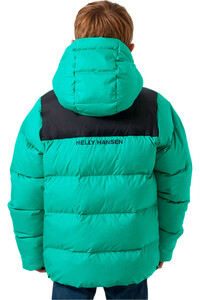 Helly Hansen chaqueta outdoor niño SPECTER PUFFY VERDE vista trasera