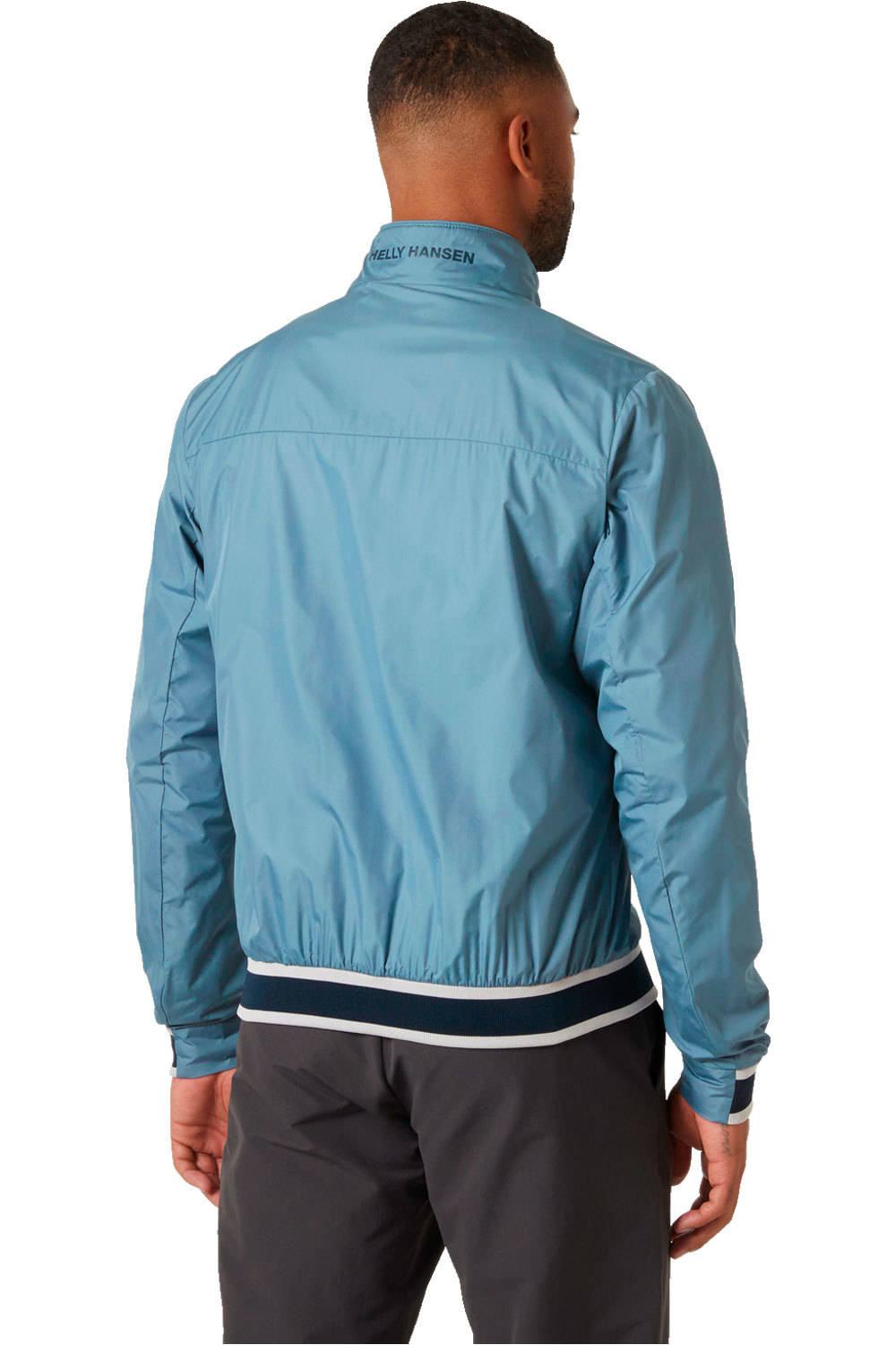 Helly Hansen chaqueta softshell hombre SALT WINDBREAKER AZUL vista trasera