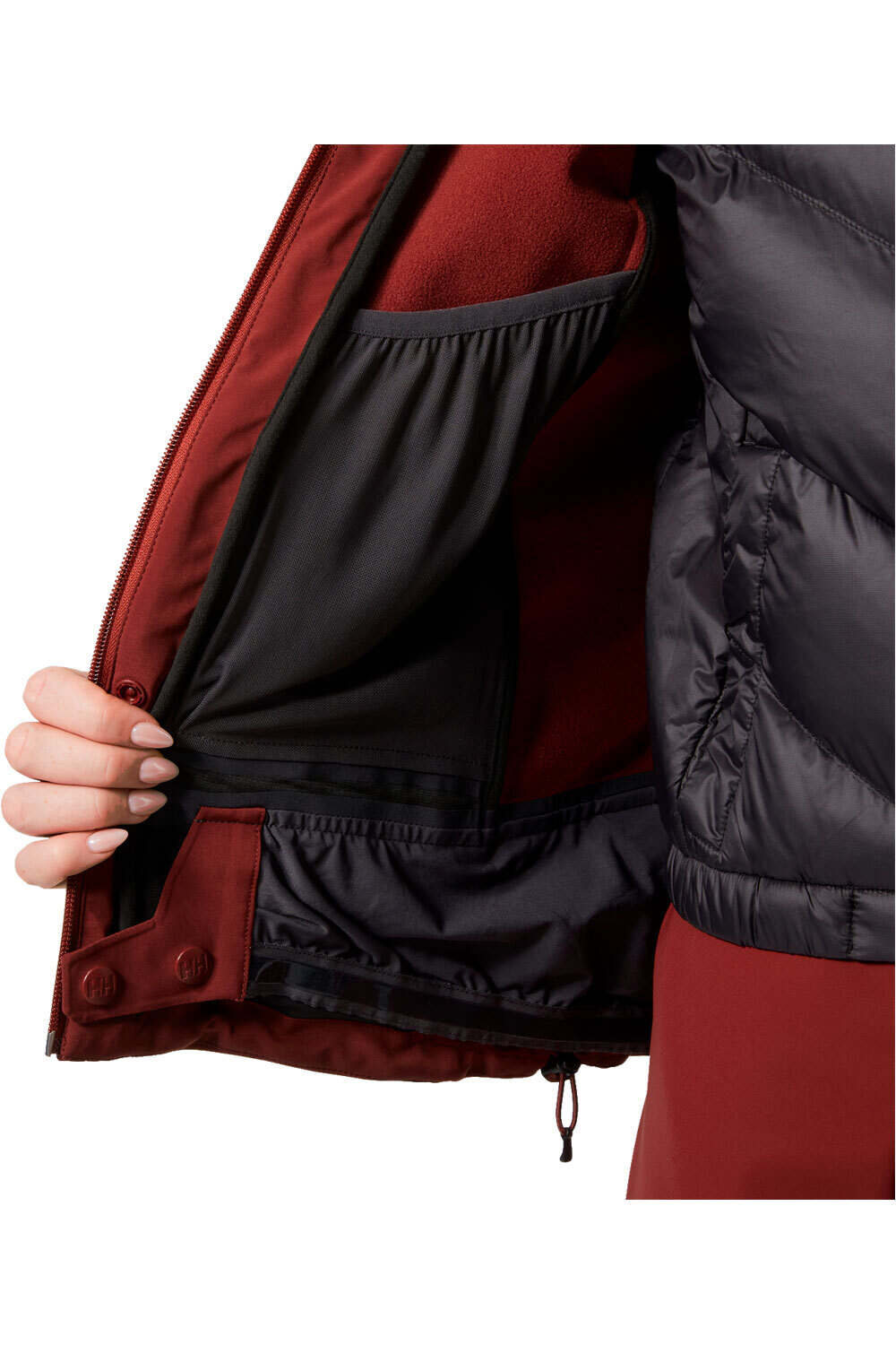 Helly Hansen chaqueta softshell mujer AVANTI 3-IN-1 ROJO 10