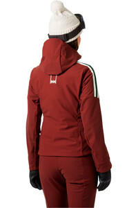 Helly Hansen chaqueta softshell mujer AVANTI 3-IN-1 ROJO vista trasera