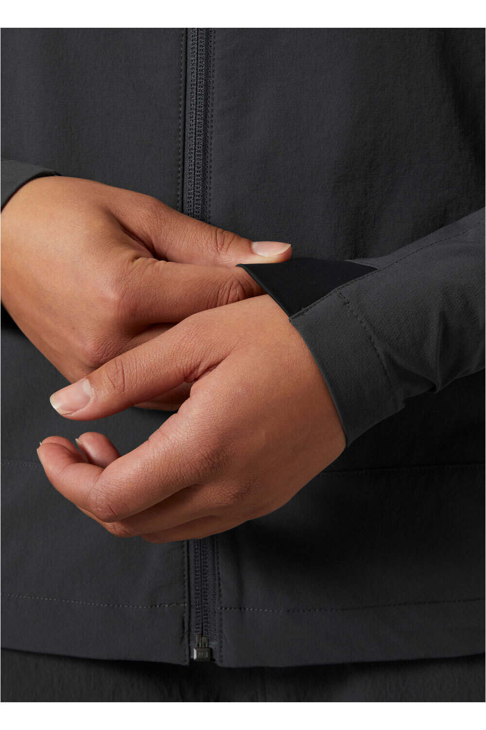 Helly Hansen chaqueta softshell mujer BLAZE GRIS vista detalle