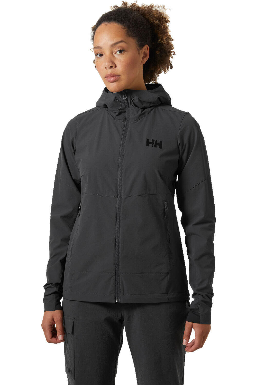 Helly Hansen chaqueta softshell mujer BLAZE GRIS vista frontal