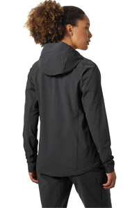 Helly Hansen chaqueta softshell mujer BLAZE GRIS vista trasera