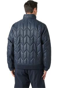 Helly Hansen chaquetas hombre AFTON HYBRID JACKET AZUL vista trasera