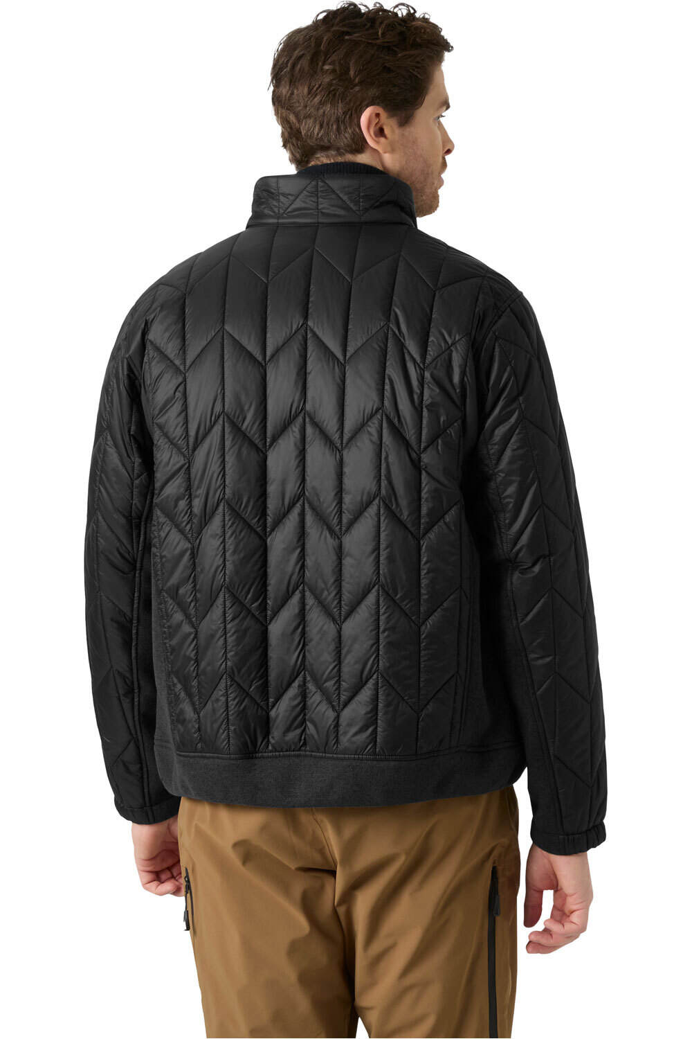 Helly Hansen chaquetas hombre AFTON HYBRID JACKET NEGRO vista trasera