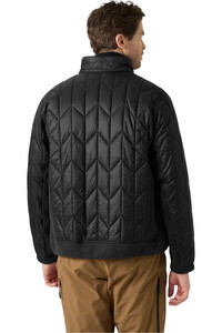 Helly Hansen chaquetas hombre AFTON HYBRID JACKET NEGRO vista trasera