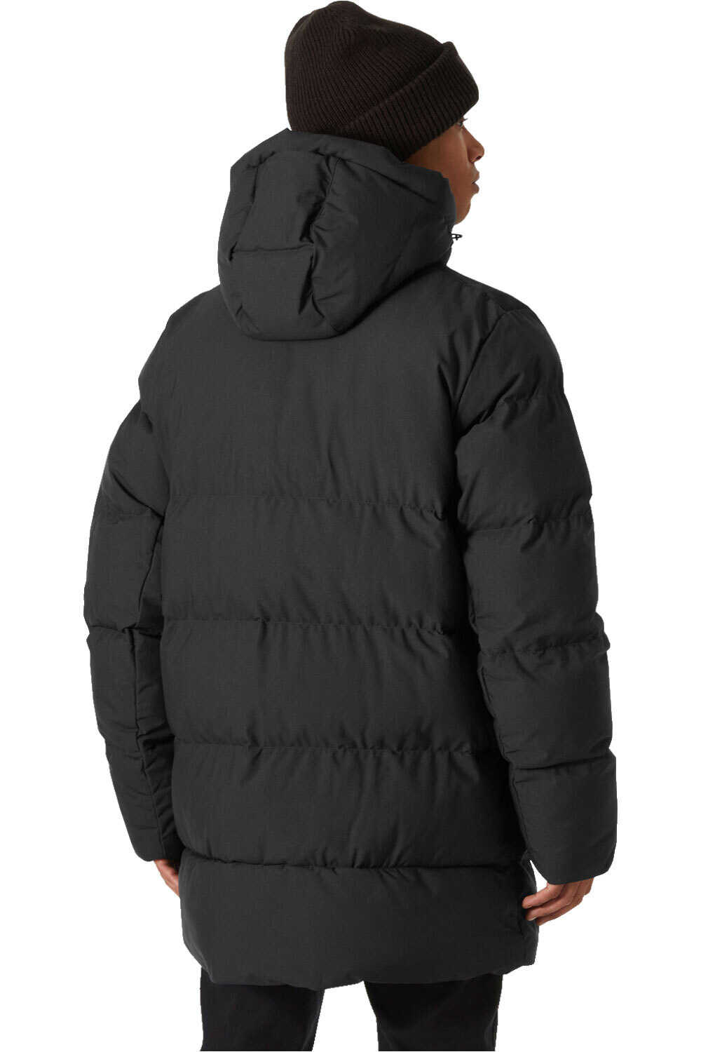 Helly Hansen chaquetas hombre ALBY NEGRO vista trasera