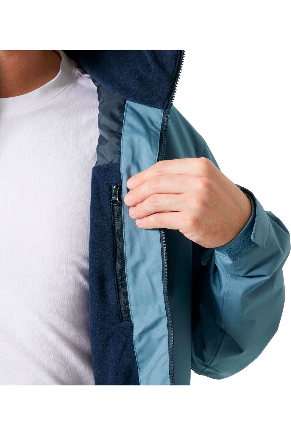 Helly Hansen chaquetas hombre CREW HOODED MIDLAYER AZUL 05