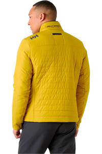 Helly Hansen chaquetas hombre CREW INSULATOR 2.0 AMARILLO vista trasera
