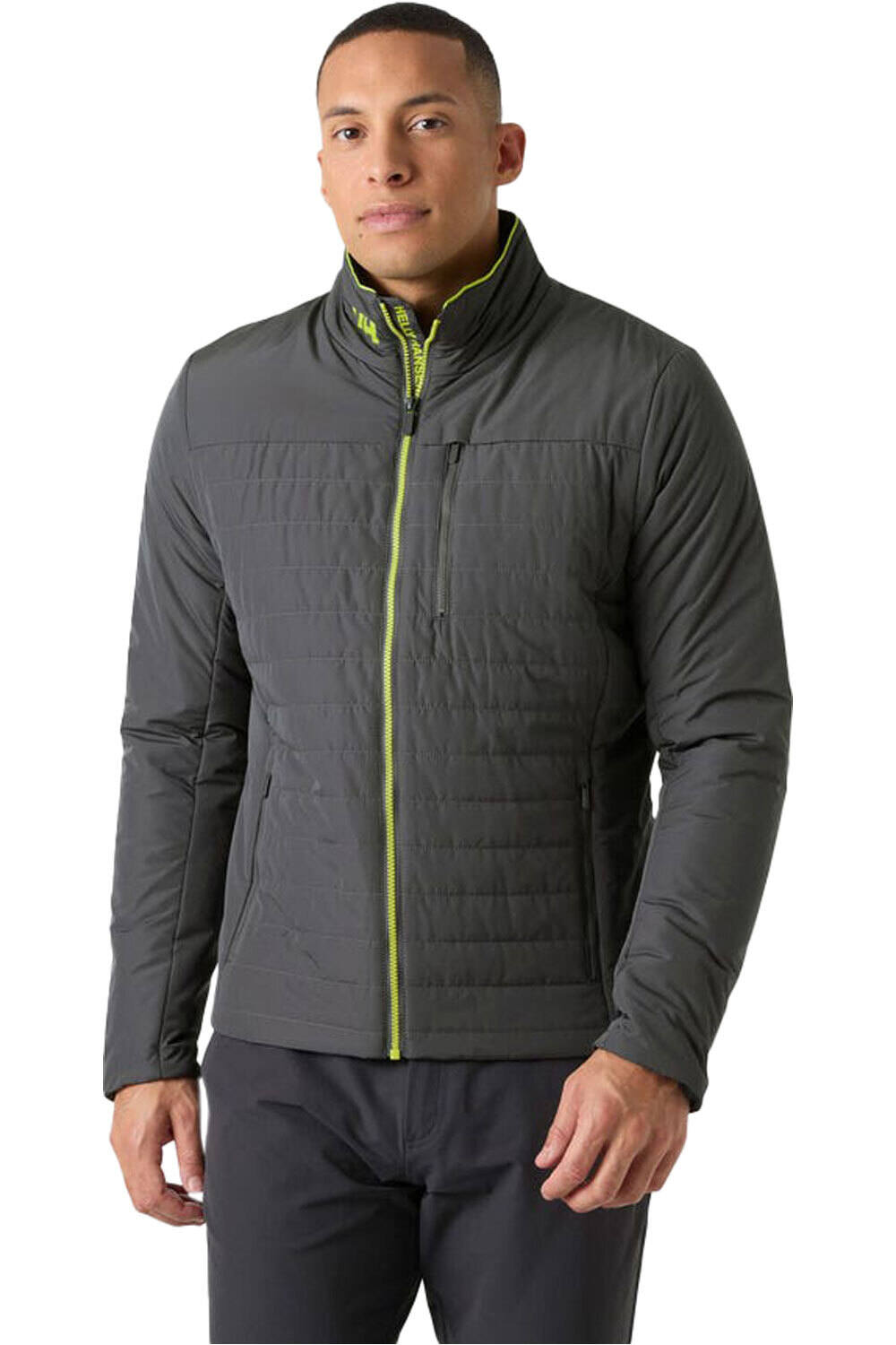 Helly Hansen chaquetas hombre CREW INSULATOR 2.0 GRIS vista frontal