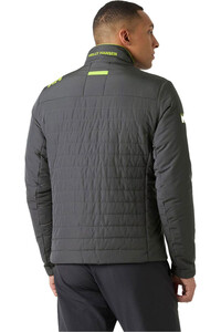 Helly Hansen chaquetas hombre CREW INSULATOR 2.0 GRIS vista trasera