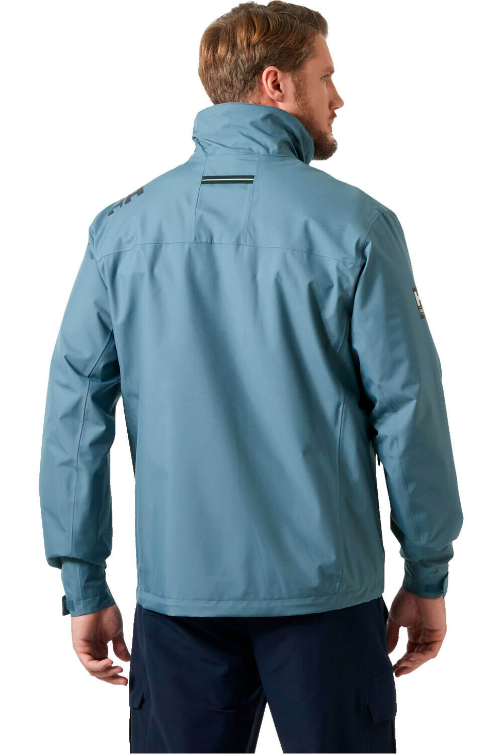 Helly Hansen chaquetas hombre CREW MIDLAYER AZUL vista trasera