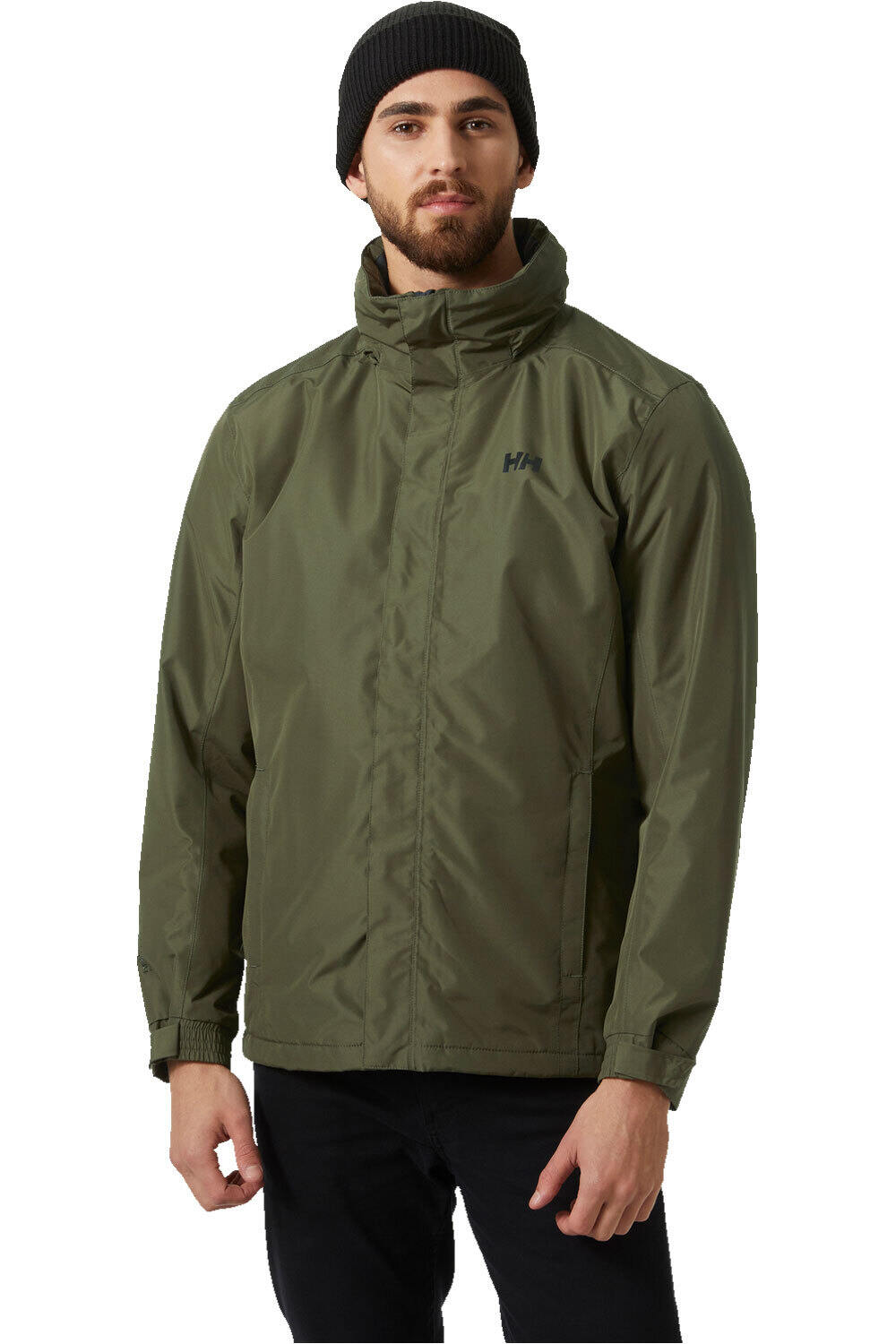 Helly Hansen chaquetas hombre DUBLINER VERDE vista frontal