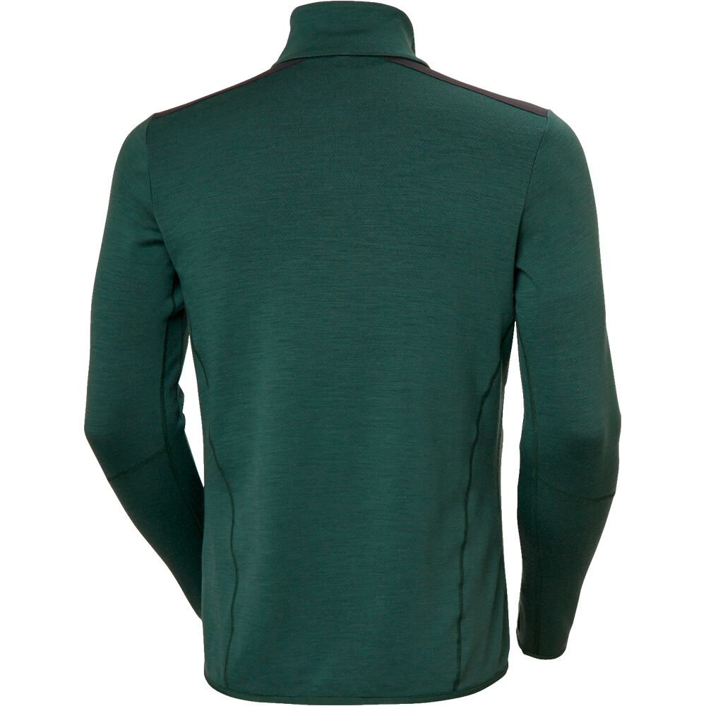 Helly Hansen forro polar hombre LIFA MERINO MIDLAYER VERDE 04