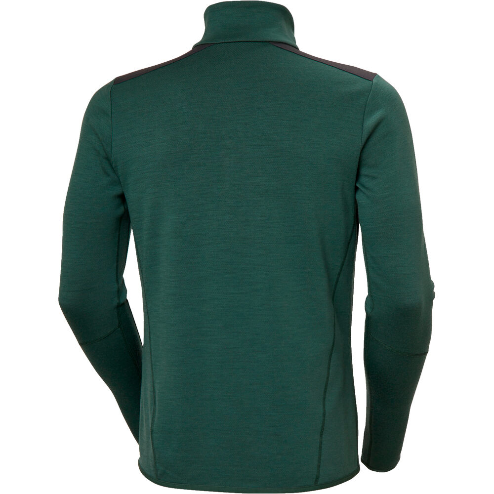 Helly Hansen forro polar hombre LIFA MERINO MIDLAYER VERDE 05