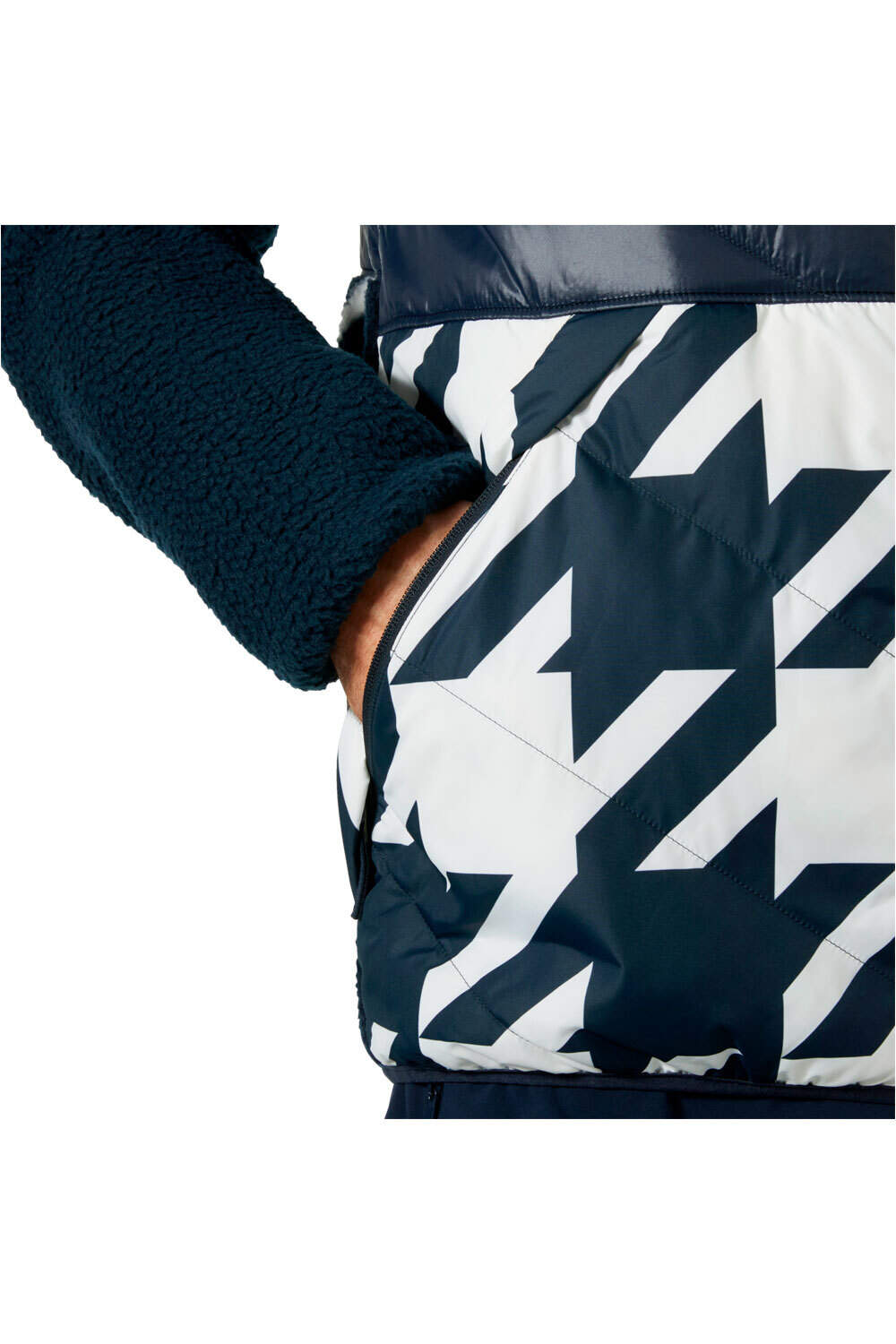 Helly Hansen forro polar hombre VILLAGE HYBRID AZUL 03