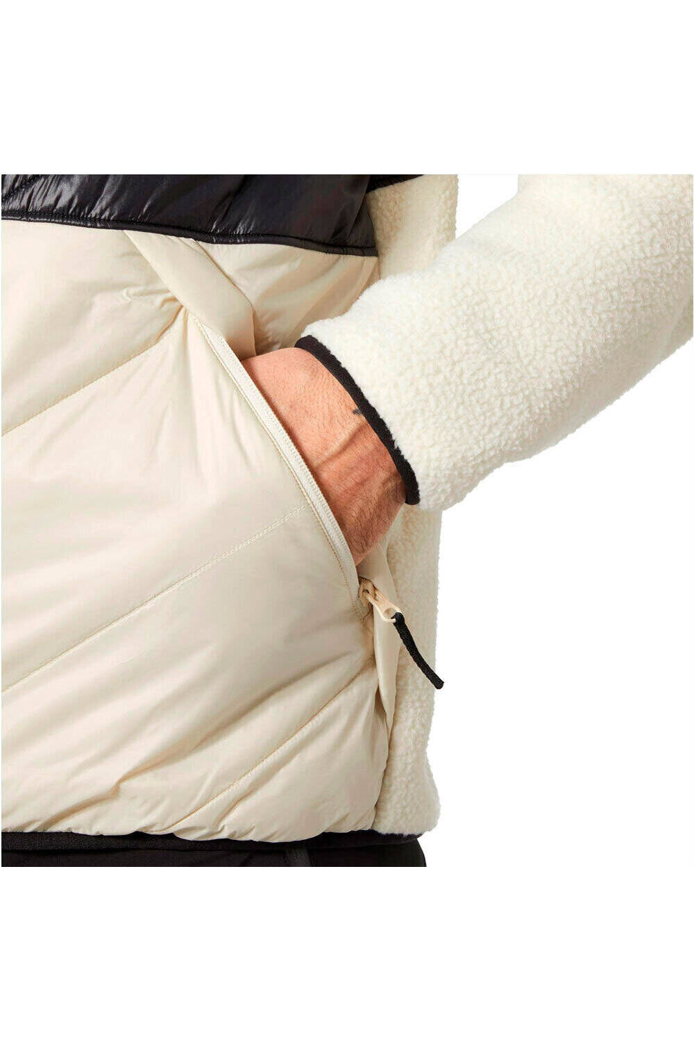 Helly Hansen forro polar hombre VILLAGE HYBRID NEGRO 03