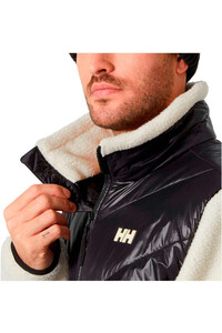 Helly Hansen forro polar hombre VILLAGE HYBRID NEGRO vista detalle