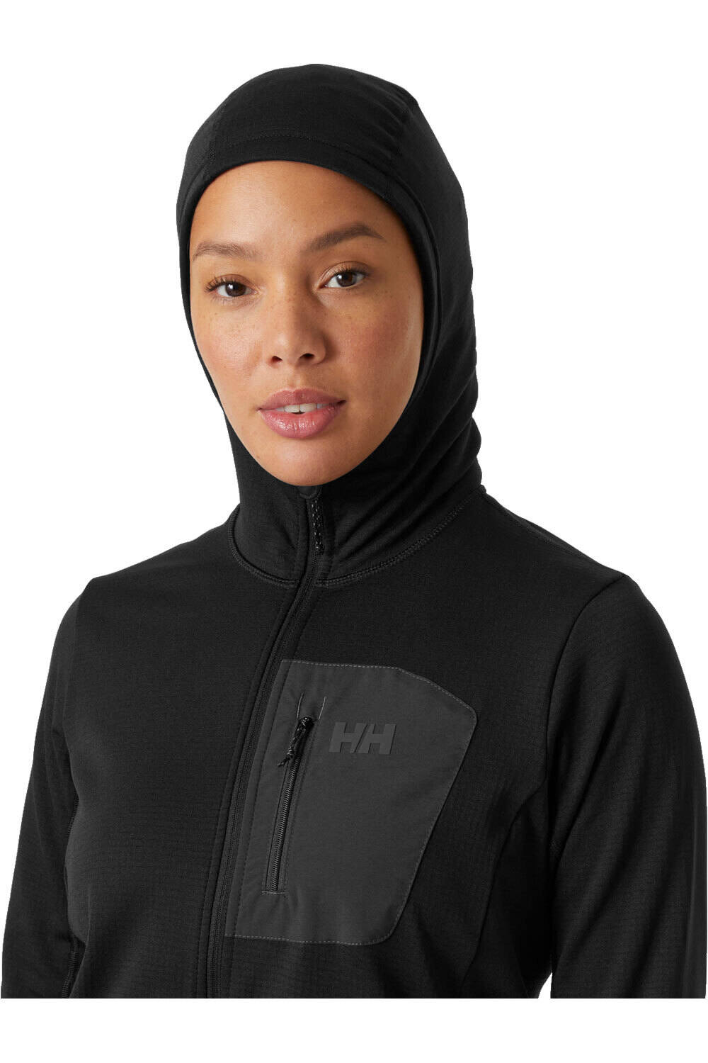 Helly Hansen forro polar mujer VERSALITE NEGRO vista detalle