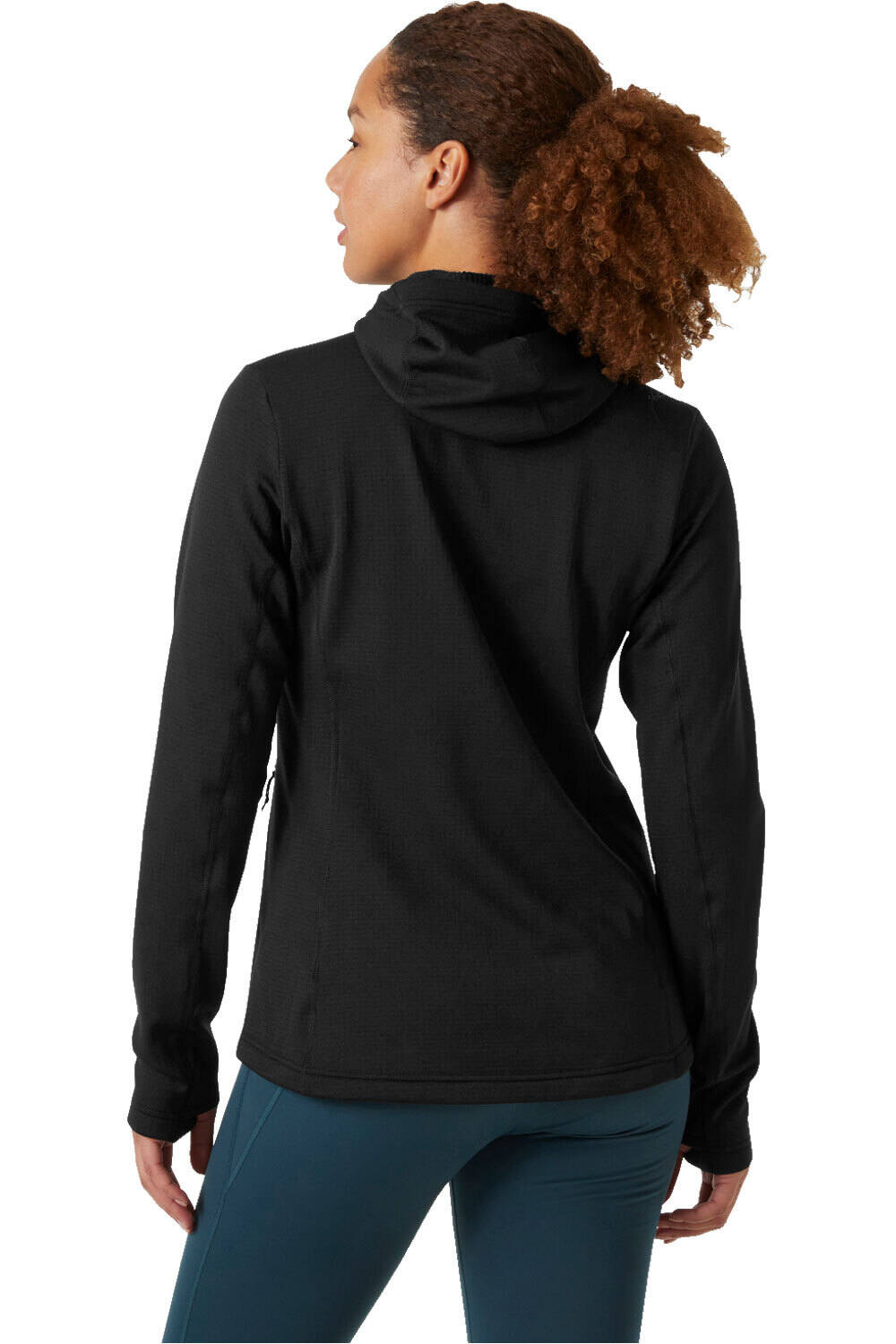 Helly Hansen forro polar mujer VERSALITE NEGRO vista trasera