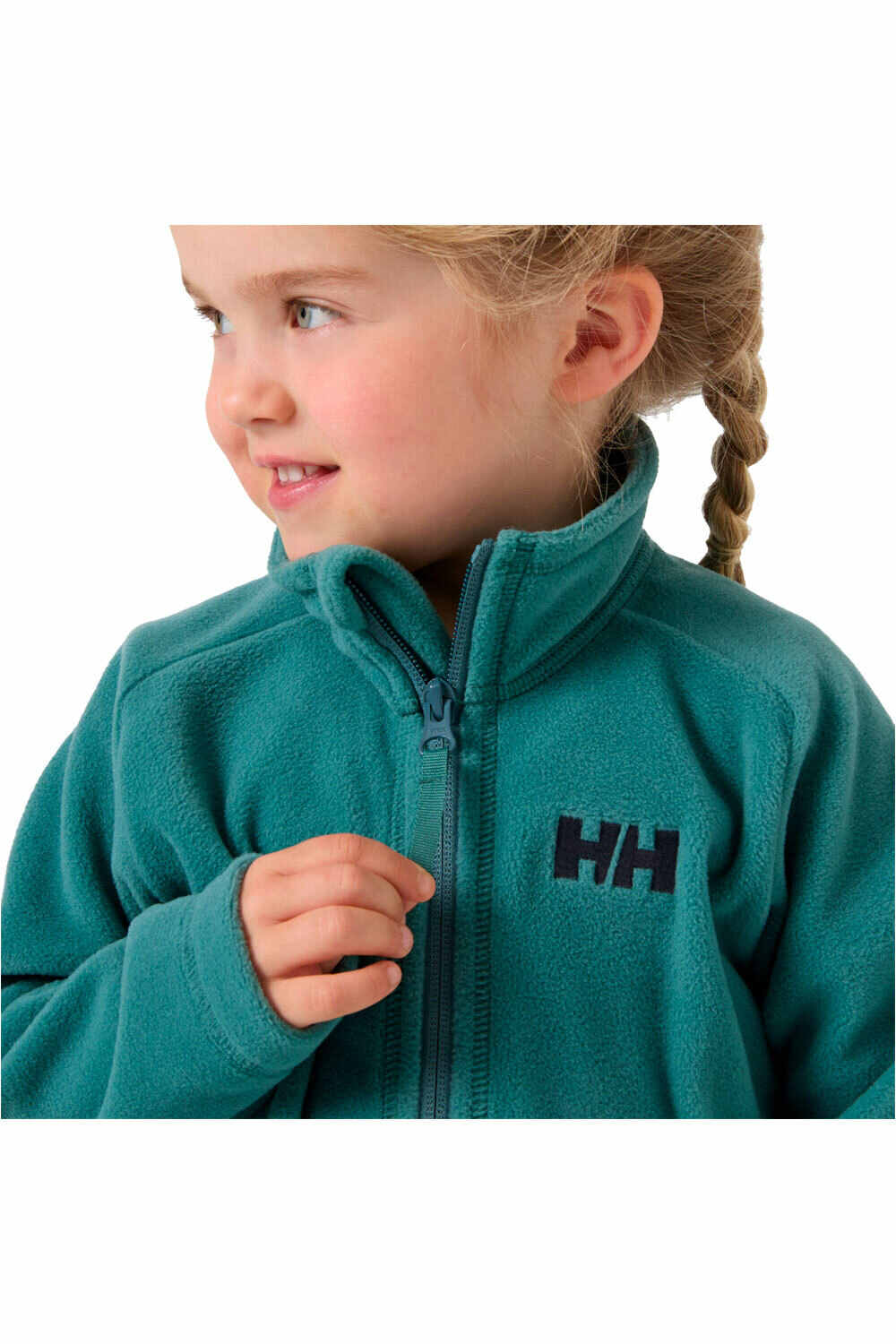 Helly Hansen forro polar niño DAYBREAKER 2.0 VERDE vista detalle