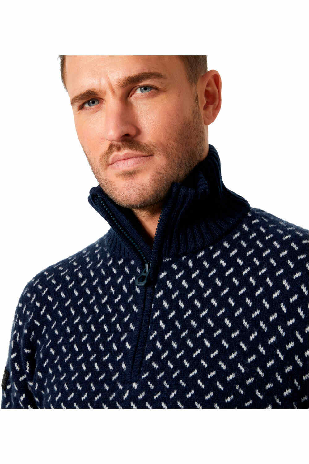 Helly Hansen jersey hombre ARCTIC ICELANDER AZUL vista detalle