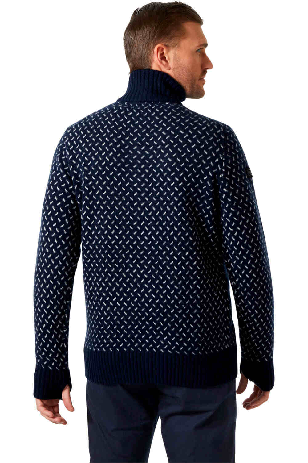 Helly Hansen jersey hombre ARCTIC ICELANDER AZUL vista trasera