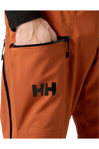Helly Hansen pantalón impermeable hombre VERGLAS BC BIB SHELL PANT MARRON 03