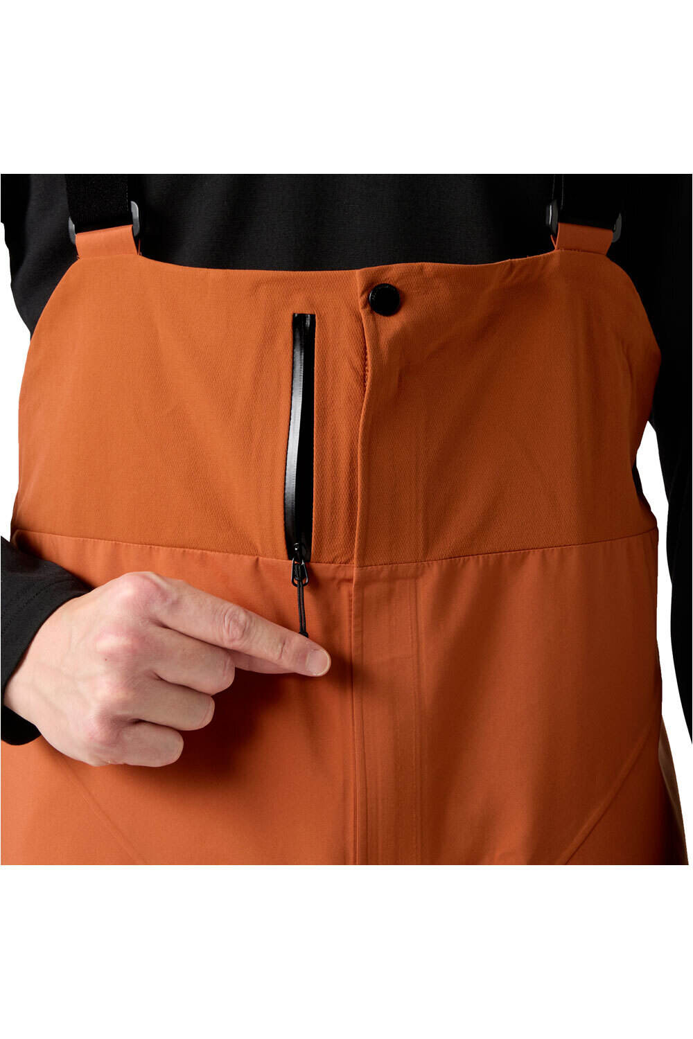 Helly Hansen pantalón impermeable hombre VERGLAS BC BIB SHELL PANT MARRON vista detalle