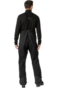 Helly Hansen pantalón impermeable hombre VERGLAS BC BIB SHELL PANT NEGRO vista trasera
