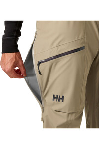 Helly Hansen pantalón impermeable hombre VERGLAS BC MARRON 03