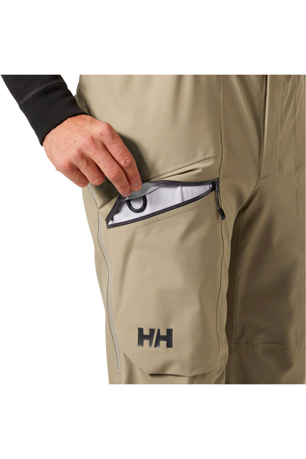 Helly Hansen pantalón impermeable hombre VERGLAS BC MARRON 04