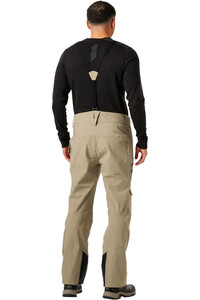 Helly Hansen pantalón impermeable hombre VERGLAS BC MARRON vista trasera