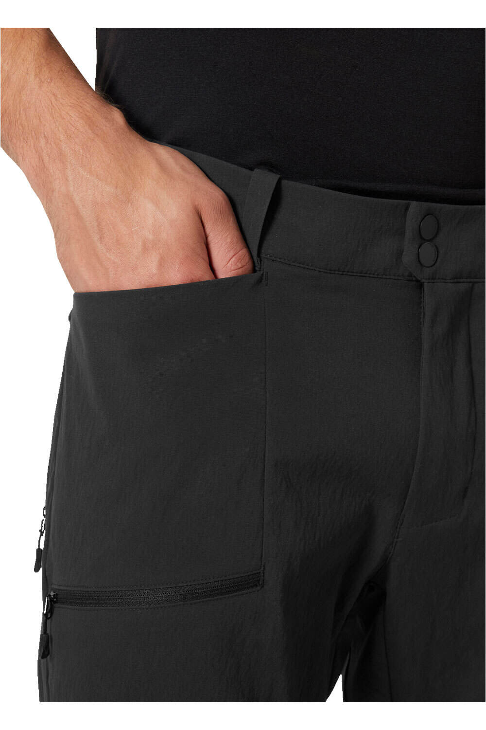 Helly Hansen pantalón montaña hombre HOVDA TUR NEGRO vista detalle