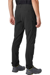 Helly Hansen pantalón montaña hombre HOVDA TUR NEGRO vista trasera