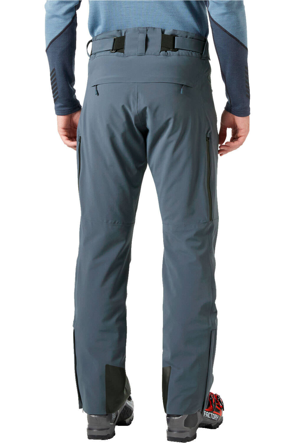 Helly Hansen pantalones esquí hombre ALPHA LIFALOFT AZUL vista trasera