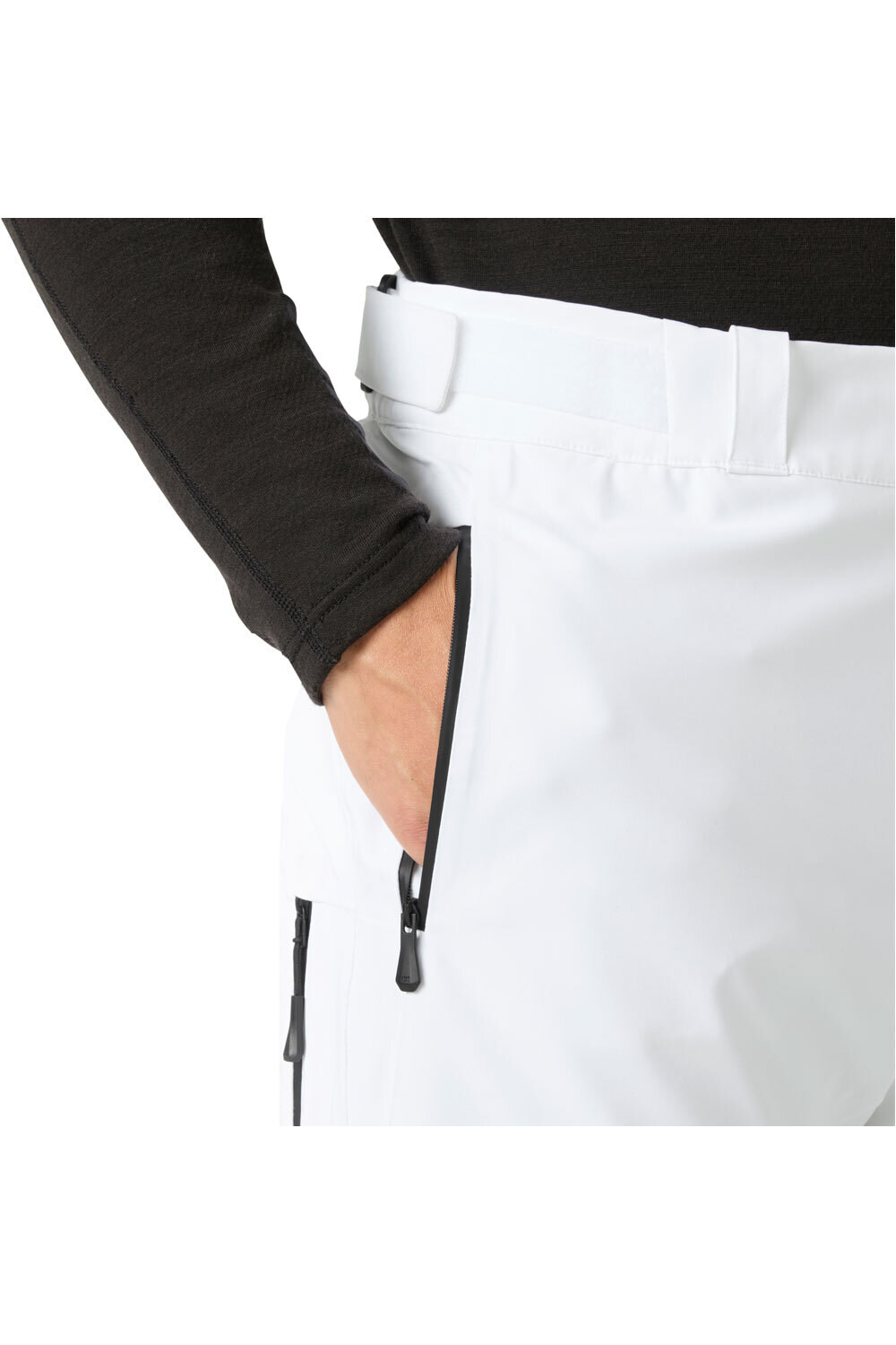 Helly Hansen pantalones esquí hombre ALPHA LIFALOFT PANT BLANCO vista detalle