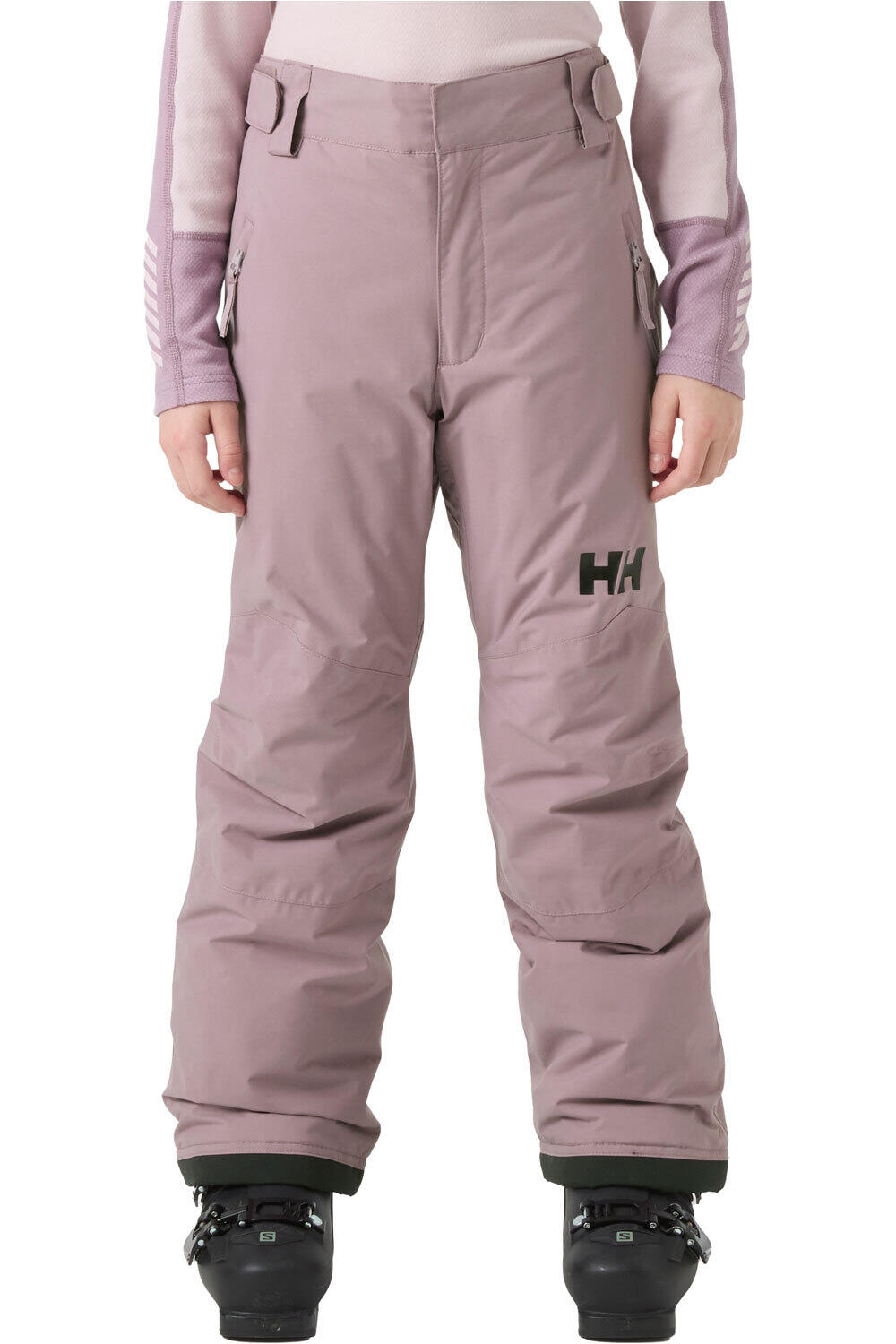 Helly Hansen pantalones esquí infantil JR LEGENDARY PANT MORADO vista frontal