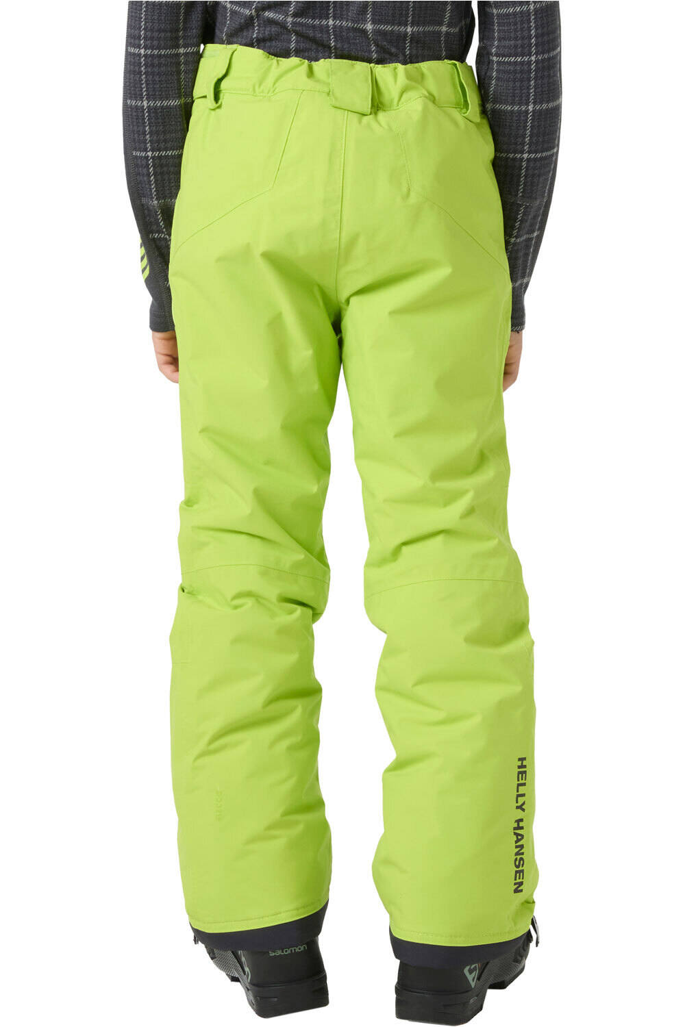 Helly Hansen pantalones esquí infantil JR LEGENDARY PANT VERDE vista trasera