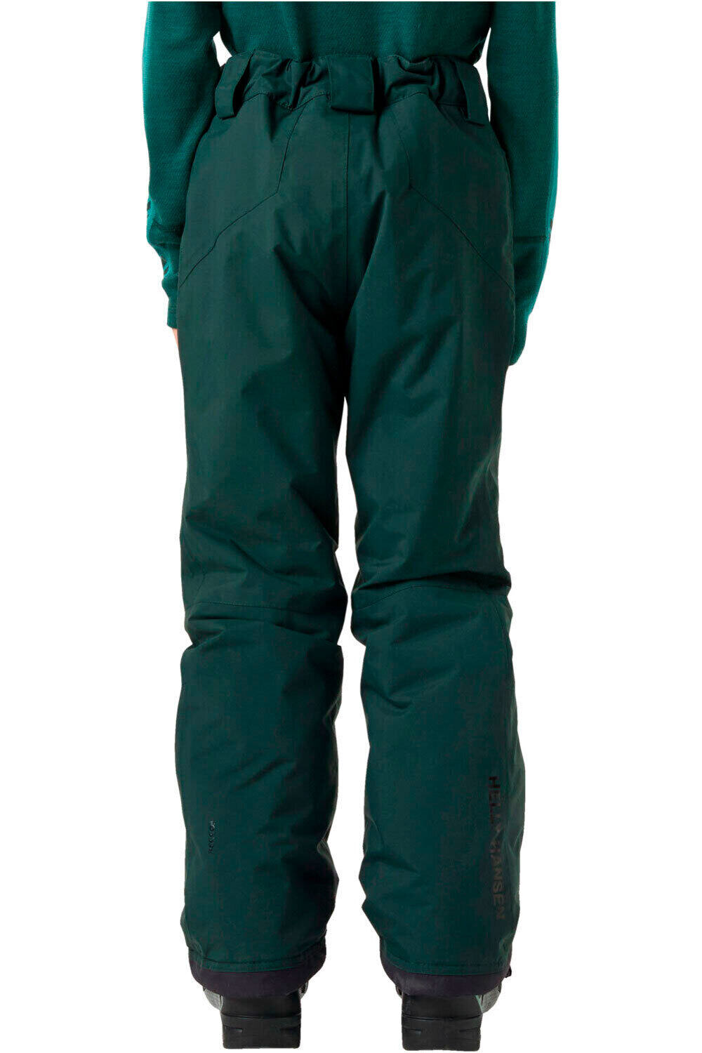 Helly Hansen pantalones esquí infantil JR LEGENDARY PANT VERDE vista trasera