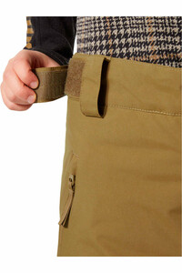 Helly Hansen pantalones esquí infantil LEGENDARY MARRON vista detalle
