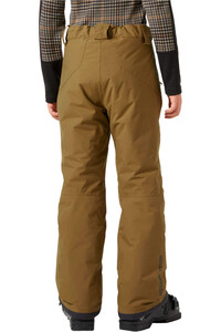 Helly Hansen pantalones esquí infantil LEGENDARY MARRON vista trasera