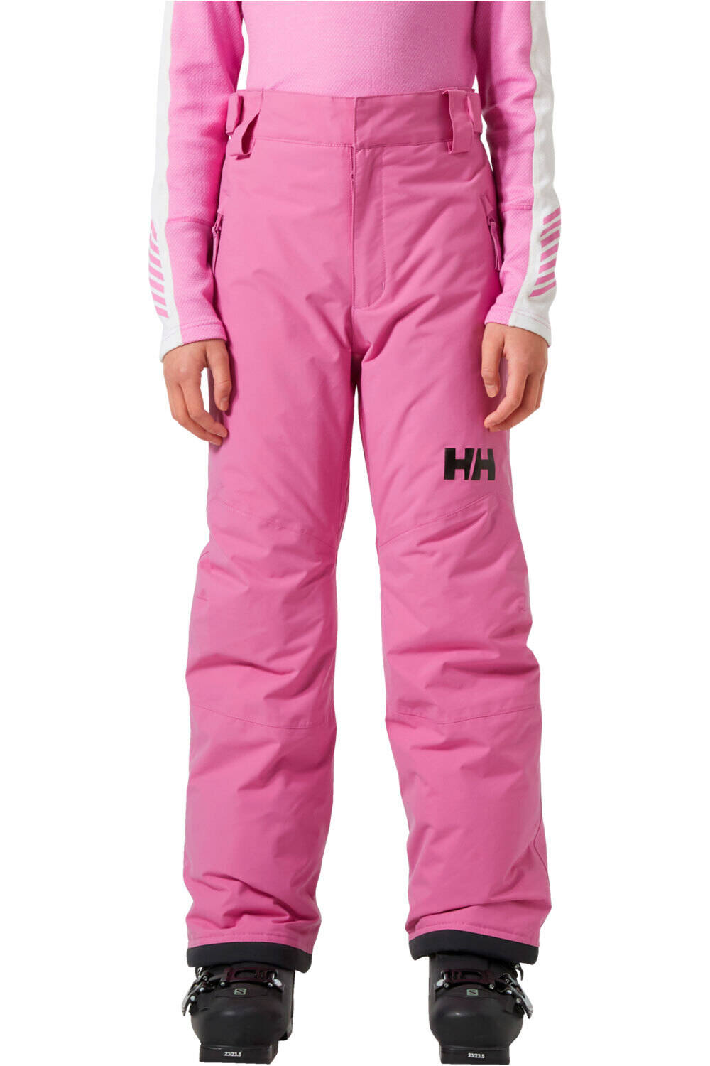 Helly Hansen pantalones esquí infantil LEGENDARY ROSA vista frontal