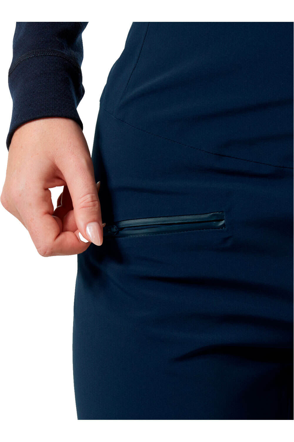 Helly Hansen pantalones esquí mujer ALPHELIA HI WAIST INS AZUL vista detalle
