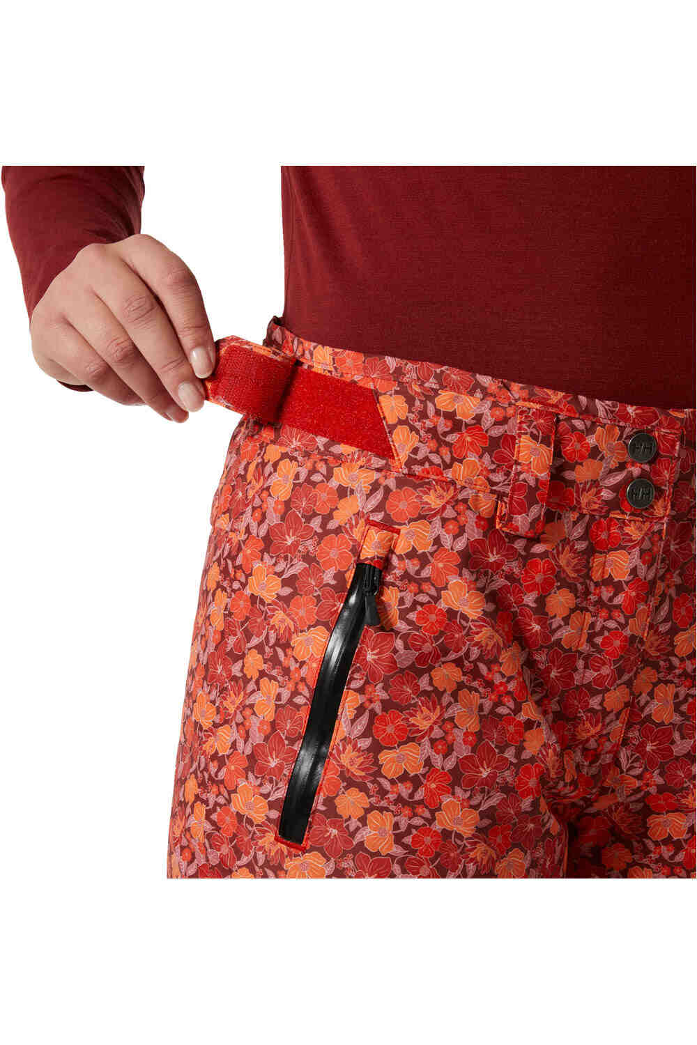 Helly Hansen pantalones esquí mujer LEGENDARY INSULATED ROJO vista detalle