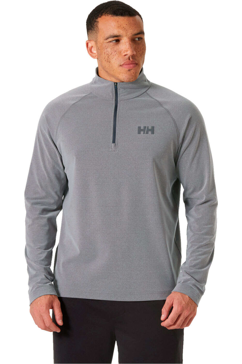 Helly Hansen polar hombre TYRI KNIT GRIS vista frontal
